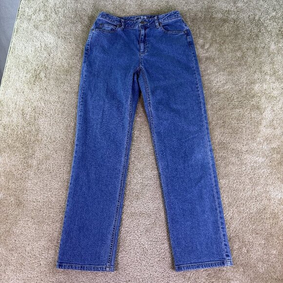 Liz Claiborne Denim - Liz Claiborne Women's Jeans Size 6 R Straight Leg Mid Rise Denim 29x30 F069